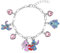Disney Stitch & Angel Charm-Armband, Einheitsgröße, Goldimitat, Kein Edelstein