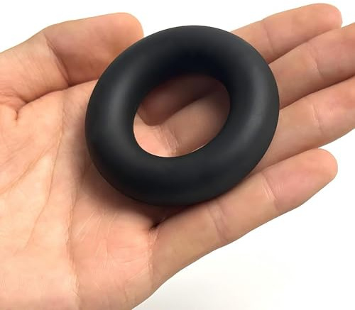 Schwarz Dicke Silikon Penisringe ID 32mm × OD 62mm × Dicke 15mm Männer | YILUQIFLY Cockringe SM love ring Erektionsringe Stretchy Hodenring Erotisches Sexspielzeug Paare Weiche dehnbare Enhancer