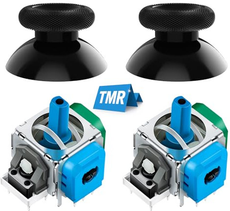 LONGYI TMR Elettromagnetico Sostituzione Joystick per Xbox Controller (No Drift), lunga durata, tappi ergonomici Thumbstick inclusi