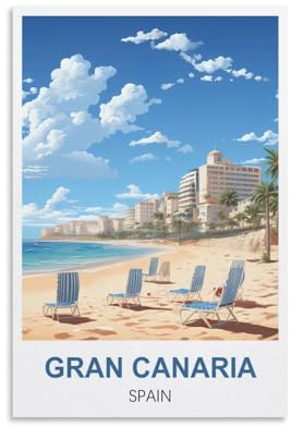 1000-teiliges Puzzle, Gran Canaria, Spanien, Poster für Erwachsene, Lernspiel, Herausforderungsspielzeug, 1000-teiliges Puzzle für Erwachsene und Kinder, 52 x 38 cm
