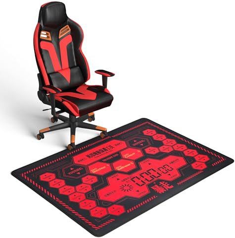 Evangelion MAGI Berserk Control Panel Chair Mat,35x47 Inch Gaming Floor Mat | No creases out of box, anti-slip silent backing, machine washable.