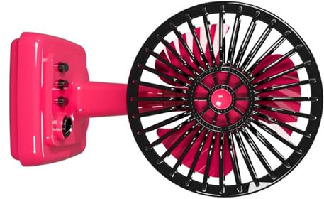 Zktfyshk Petit ventilateur de bureau USB classique en métal rechargeable, 3 vitesses réglables, ventilateur de table vintage