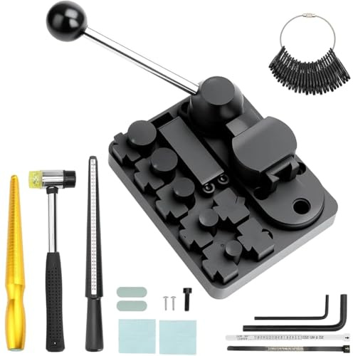 Hipzeepo Ring Bender Tool Kit Featuring Adjustable Dies- Wire Bending for Spoon Rings,Soft Jewelry Making in for Copper