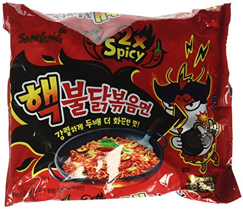 Samyang Hack Buldak Bokeum Ramen Hot Spicy Fire Nudel, würzig, 1 Stück