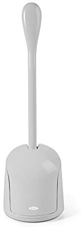 OXO Good Grips Kompakte Klo-Bürste/WC-Bürste und Halter – Grau