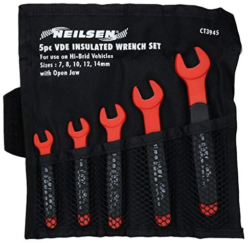 AB Tools Metrisch mm Isolierte VDE-Schlüsselsatz 5 pc 7 mm - 14 mm GS geprüft bis 1000 V