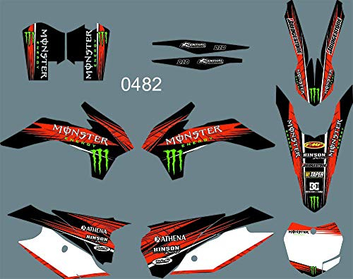 MXP Graphic 3M Dirt Bike Aufkleber Grafik-Set passend für EXC 2008 2009 2010 2011 (0786)