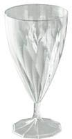 Design & Création 168 Verres à vin 15 cl en Plastiques réutilisables (Cristal)