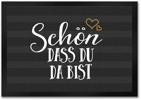 trendaffe - Schön DASS du da bist Fußmatte mit Motiv