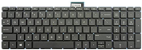 fqparts Replacement Tastiera del Computer Portatile per for HP Envy 17-ce0000 17-ce1000 Nero Layout Inglese Americano