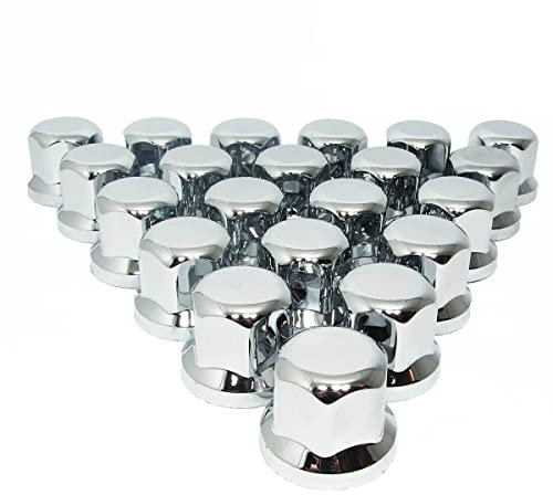 Easy Link 80 x 33 mm Radmutterkappen Radkappen Chrom Kunststoff SW33 KURZ LKW Anhänger