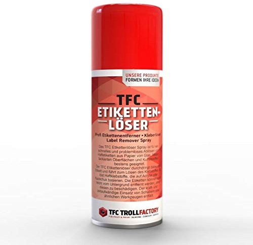 TFC Etikettenlöser I Etikettenentferner I Klebstoff & Aufkleber entfernen I Kleberlöser I Label Remover Spray I 500ml