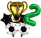 DIWULI Fussball Geburtstag 2 Jahre - Fussball Luftballons