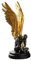 Uziqueif Engel Skulptur Gold Deko mit Flügel, Dekoration Wohnung Wohnzimmer Modern Figuren Statuen, Abstrakte Art Engelfigur Statue, Harz,Golden