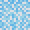Mosaico de mosaico de cristal, mezcla de vidrio blanco y azul, pegado con papel para piscina, mosaico de piscina