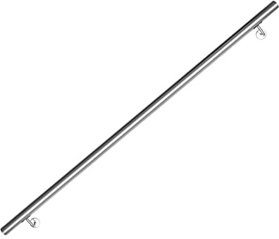 EINFEBEN Edelstahl Handlauf Geländer Treppengeländer Wandhandlauf Wand Treppe für Innen & Außen inkl. Wandhalterung und Endkappen, 150 cm