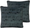 Evans Lichfield Savanna wiederholen Polyester gefüllte Kissen (Twin Pack), Petrol, 50 x 50cm, 2