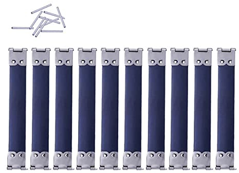 10 STÜCKE DIY Metall Interne Flex Rahmen Verschluss Tasche Handtasche Nähen Interne Ersetzen Scharniere Feder Clip Reparatur Zubehör-Weiß 10cm