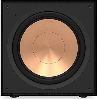 klipsch Reference R-121SW 12” Front-Firing Subwoofer with revamped Spun-Copper thermoformed crystalline Polymer woofers and an All-Digital Amplifier for Premium Sound in Black