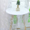 Delien Gardinen mit Kräuselband Voile Ausbrenner Gardine Transparent Vorhang Wohnzimmer Gardinenschals Modern Schal »Orchidee« Flächenvorhänge Fenster Gardine mit Blumenmuster BxH 140x145cm,Weiß