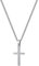 murtoo kette herren, halskette kette, kreuz kette, kreuzanhänger, edelstahl kette, geschenk herren(silber,S,40cm)