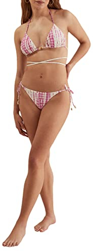 Women'secret Damen Top Triangel Batik Rosa Bikini, 70B
