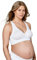 Medela Keep Cool Schlaf-Bustier Nahtloses Schwangerschafts- und Still-Schlaf-Bustier aus Soft Touch Material mit Atmungszone auf dem gesamten Rücken, 101045331, XXL, Weiß