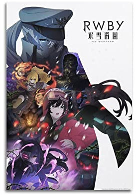 Nilynn Anime Manga RWBY Ice Queendom Poster für Schlafzimmer, Ästhetik, Bilddruck, Leinwandbild, 20 x 30 cm, ungerahmt