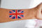 Union Jack UK Flag Temporary Tattoo United Kingdom GB Teams super king size 3 tattoo (6.3 x 4.2cm)