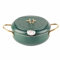 25×22×11cm Friteuse Tempura Japonais, Tempura Japonaise Friteuse en Acier Inoxydable avec Thermomètre, Couvercle et Égouttoir à Huile pour Frites Crevettes Ailes de Poulet