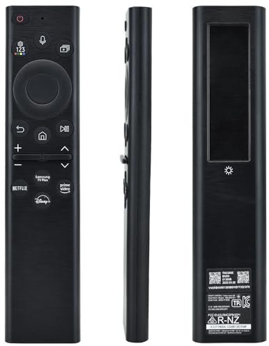 Pingequa BN59-01385A - Mando a distancia de voz original, carga solar para televisores inteligentes Samsung 2021 y 2022 y 2023, repuesto de función completa
