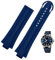 SKXMOD 24mm*12mm Lug End Gummi Wasserdicht Armband Für Oris Armband Silikon Uhrenarmband Edelstahl Faltschließe, 24-12mm, Achat