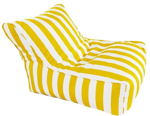 Flytande säcksäck for pool - Original vuxenstorlek flytande säcksäckar for vattenpool - Flytande säcksäck for pool - Randigt säcksäcksskydd for utomhusbruk(Yellow-stripe)