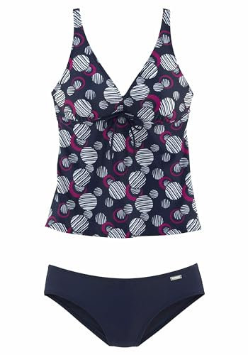 Lascana Damen Bügel-Tankini Kreise, AForm, Verstellbare Träger
