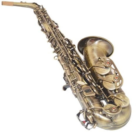Anfänger-Saxophon, antikes E-flaches Altsaxophon-Instrument für Anfänger zur Durchführung für Einsteiger-Prüfungen