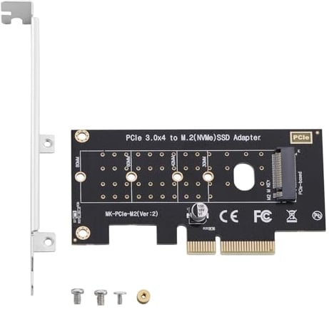 YINETTECH Adaptador M.2 NVME A PCIe 3.0 X4 Tarjeta de Expansión del Controlador de Host M.2 NVME SSD A PCI-e 3.0 X 4 Compatible con Unidades de Estado Sólido 2280/2260/ 2242/2230