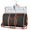 CUEYU Damen Multifunktionale Reisetasche Große Kapazität Handgepäck Tasche PU Faltbare Anzug Aufbewahrungstasche (Schwarz 1)