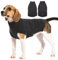 Katzinst Hundepullover,Hund Pullover für Mittlere Hunde,Strickwaren Pullover Hund, Dickes Material Pullover Haustiermantel für Winter, Fleece Hund Pullover für Beagle,Border Collie,Grau,XL