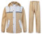 KTWOLEN Herren Regenanzug Wasserdicht Regenjacke Reflektierend Fahrrad Regenbekleidung Regenjacke und Hose Set Regenkombi Wasserdichter Anzug, Khaki, L