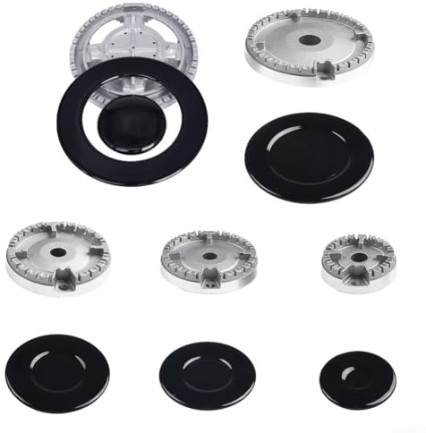 Cooker Hat Set, Upgrade Cooker Hat Set Oven Gas Hob, Kitchen Stove Accessory Handles Lid For SABAF Stove Handles Lid Kit for Gas Stove Burners(B Concave)