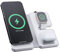 NYTSTND 3 in 1 Wireless Charger, 15W Foldable Fast Charging for Phone, Watch, Earpbuds TRIO TRAVEL, Wireless Charger Stand, MagSafe iPhone 15/14/13/12 Series & iWatch & AirPods