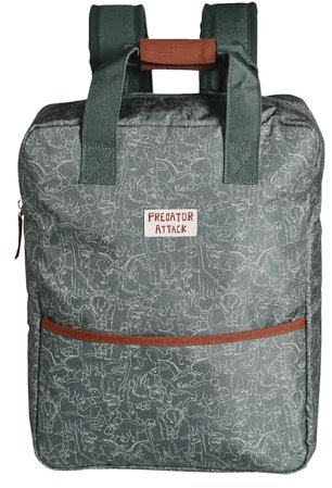 Vertbaudet Jungen Rucksack DINOS tannengrün