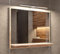 HAJDUK FURNITURE Badspiegel IP44 mit Beleuchtung und Ablage, Sonoma Badezimmer Wandspiegel 60 cm, Badezimmerspiegel Bad Spiegel mit LED 4000K