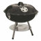 Zendea Barbacoa redonda con tapa, 39 x 34 cm, ideal para cocinar carne y pescado en el jardín, terraza o camping, con rejilla de acero inoxidable y kit de montaje, resistente a la intemperie