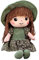 Weiche Stoffpuppe für Kinder Baby Mädchen,Kuschelpuppe mit Haar Rock Prinzessin Babypuppen Süße Feen Puppe Plüsch Stofftier Spielzeug Anziehpuppe Plüsch Spielzeug für Kleinkinder Mädchen