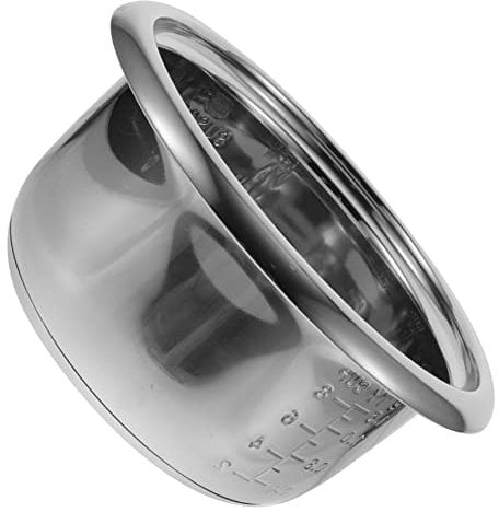 AUTSUPPL 304 Inner Pot for Rice Cooker Rice Pot Replacement Compatible with 1L Electric Cookers Ideal Kitchen Accessory for Rice Cooking