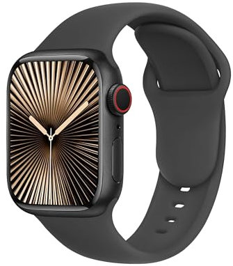 SRena SBC1B for Cinturino Apple Watch 38 40 41 42 44 45 46 mm,Ultra e Ultra 2,SE,Serie 7/8/9/10 - Compatibile con Tutti i Modelli,Grigio Spaziale