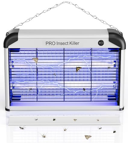 Spectracide Lampara Insectos Asesino Eléctrico, UV Lámpara Mata Mosquitos Interior 20W, 2400V Lampara UV Mata Moscas Eficaz Cocina Sala Restaurante Fincas Bodegas Hospitales