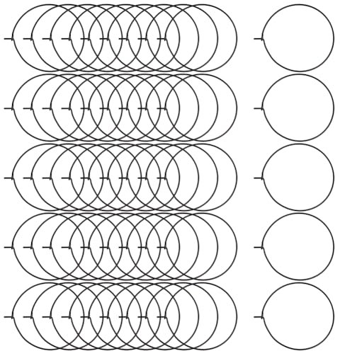 Hobbspring 50pcs Hoop Ear Wires 30mm 304 Stainless Steel Beading Hoop Rings Black Wine Glass Charms Rings for Wedding Party Wine Glass Marker Earring Jewelry Making