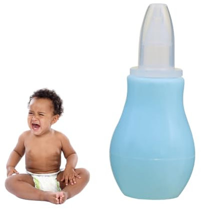 ibasenice Babysilikon-nasensauger Mit Sicherer Saugglocke Einfache Handhabung Abnehmbar Und Hygienisch Sanfte Absaugspitze Schützt Zarte Passend Für Neugeborene Und Kleinkinder Blau